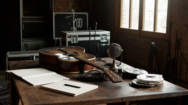 Editorial archive image illustrating The Van as Office: Independent Artist Touring Economics in 2014 and 2015.